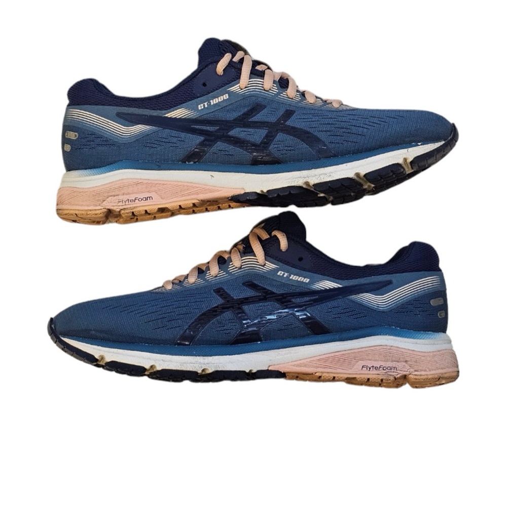 Asics GT-1000 Flyte Foam Sneakers Shoes Size 8.5 US / 40 EU Blue Pink